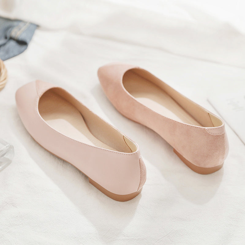 Cute hot sale nude flats