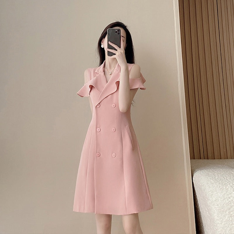 Off shoulder trench on sale dress