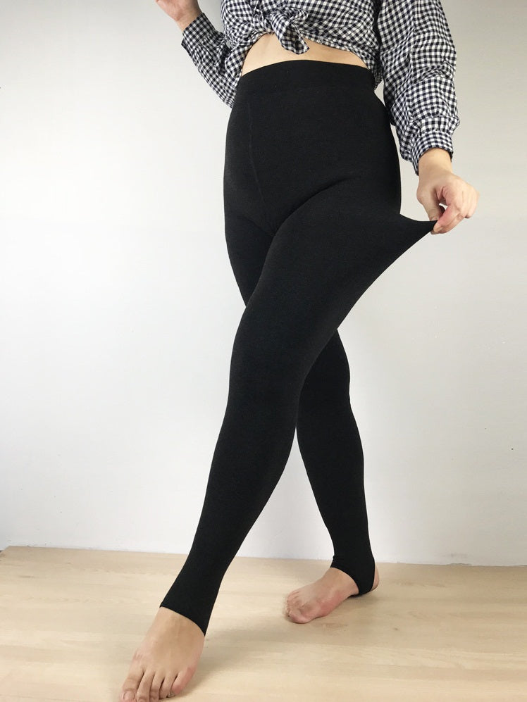Women Winter Fleece Full Legth Basic Legging Pants Plus Size X-Large - 3XL