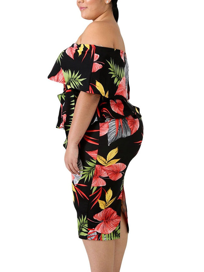 Tropical dress 2024 for party