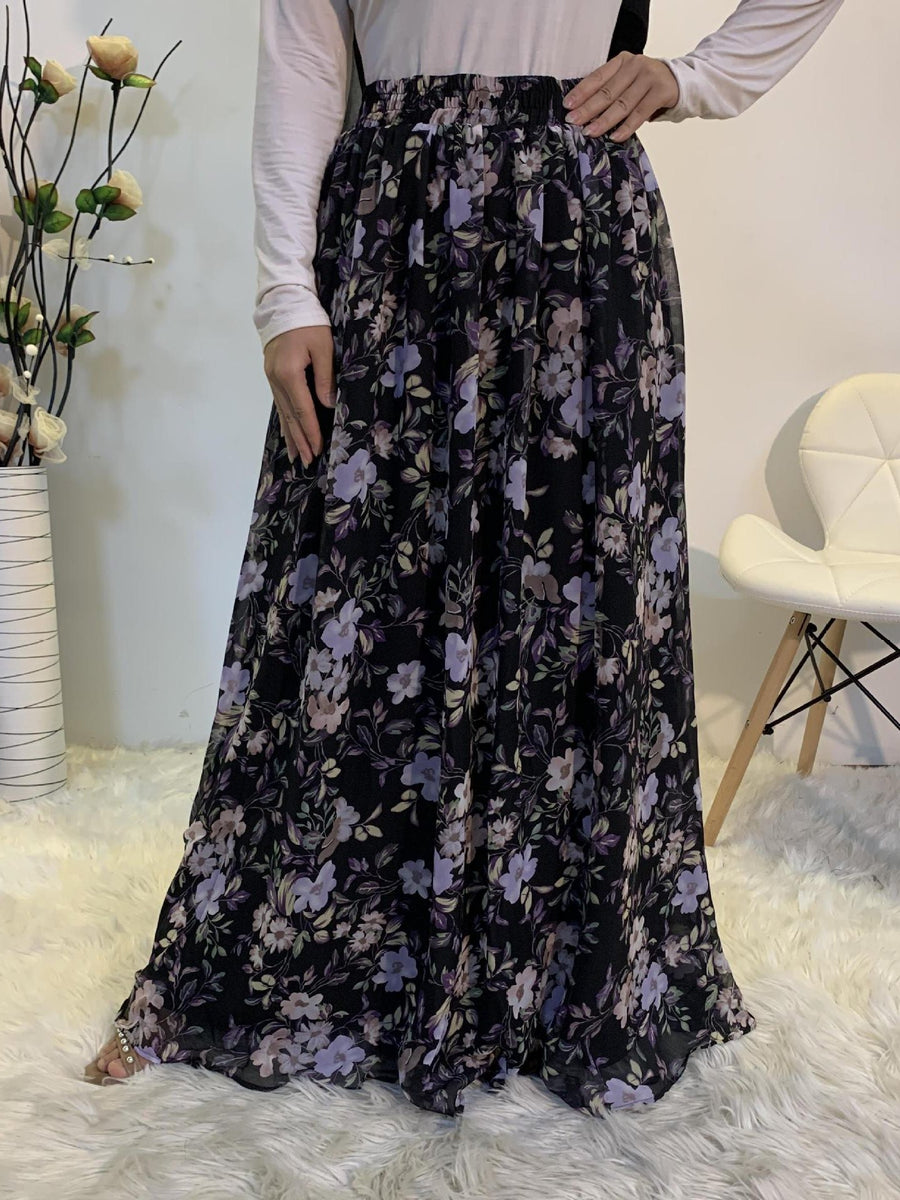 Plus size on sale chiffon maxi skirt