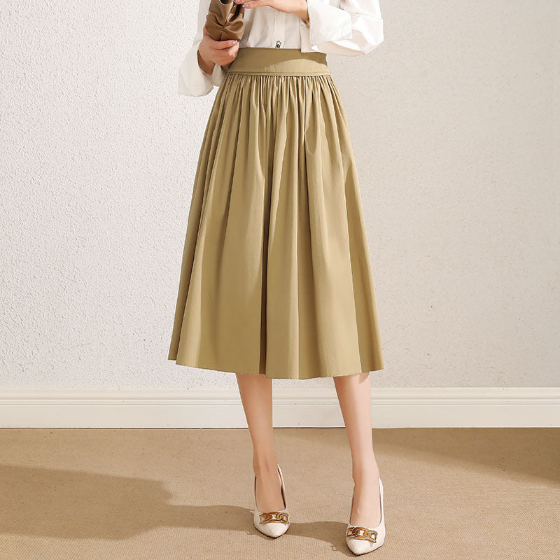 Formal plus size pleated skirt best sale