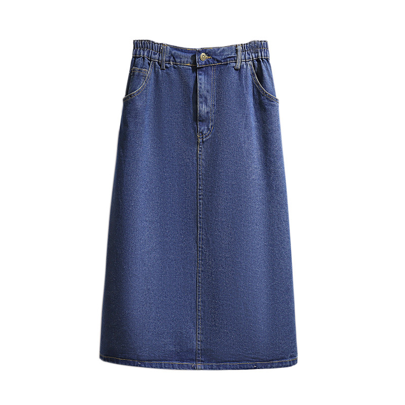 2XL 6XL Plus Size Denim Midi Skirt EXTRA BIG SIZE Pluspreorder