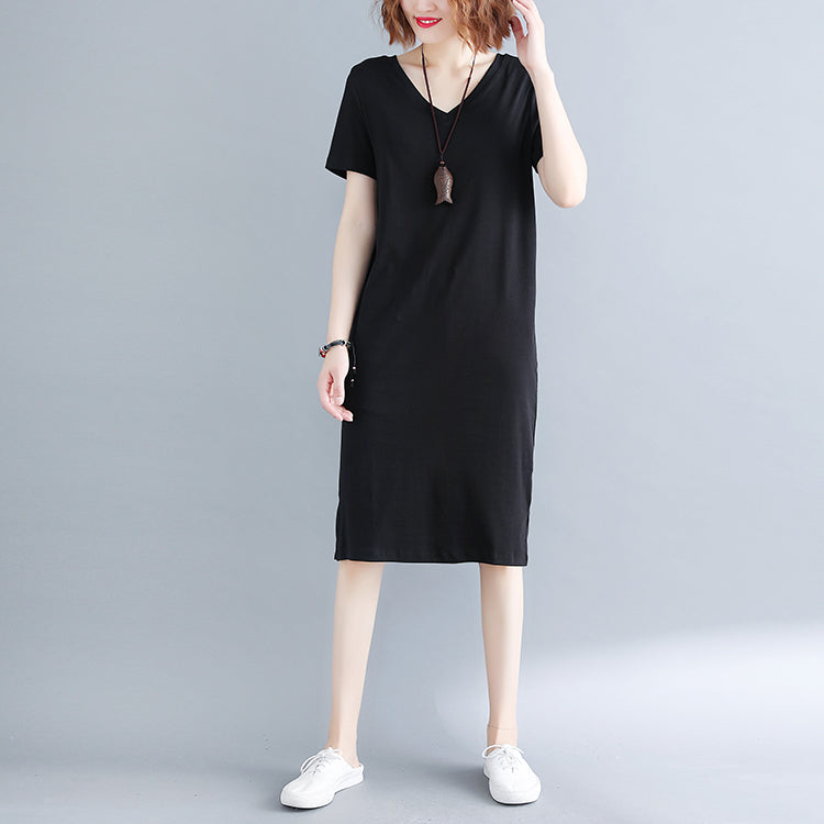 SPECIAL Plus Size Criss Cross V Neck T Shirt Dress Pluspreorder