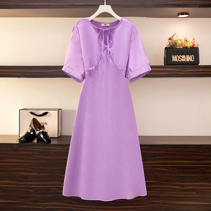 Plus Size Lavender Purple Dress (EXTRA BIG SIZE)