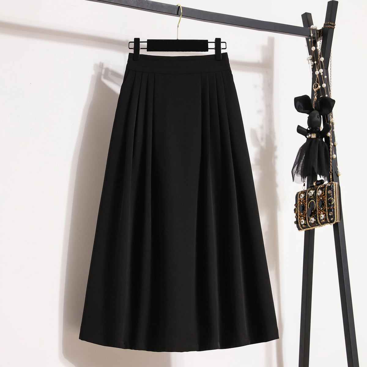 Plus Size Umbrella Pleat A Line Skirt – Pluspreorder