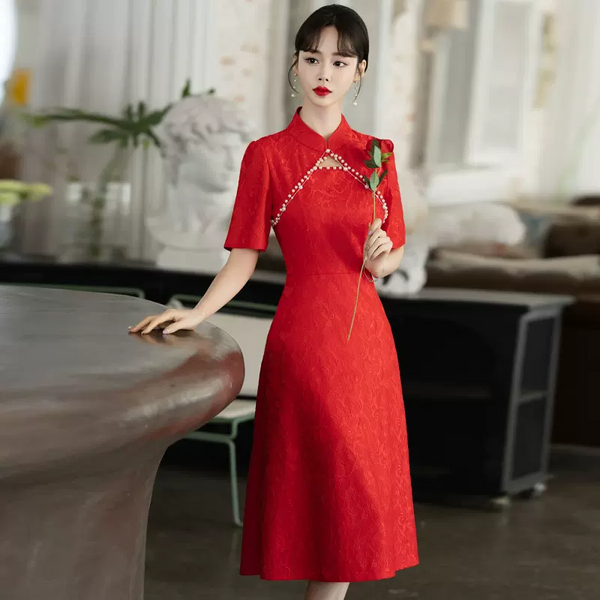 (S-5Xl) Plus Size Vintage Formal Qipao Dress