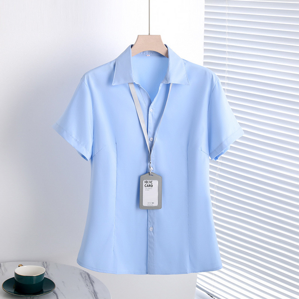 (XL-10XL) Plus Size Stretchy Office Short Sleeve Shirt (EXTRA BIG SIZE)