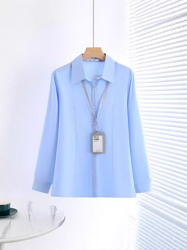 (XL-10XL) Plus Size With Stretch Office Long Sleeve Shirt (EXTRA BIG SIZE)