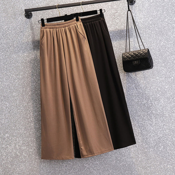 Plus Size Wide Leg Trousers