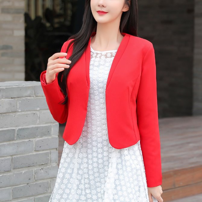 Red blazer womens sale plus size