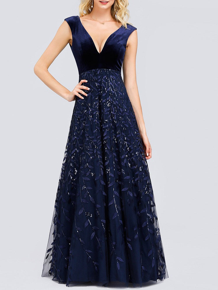 Red and blue prom on sale dress