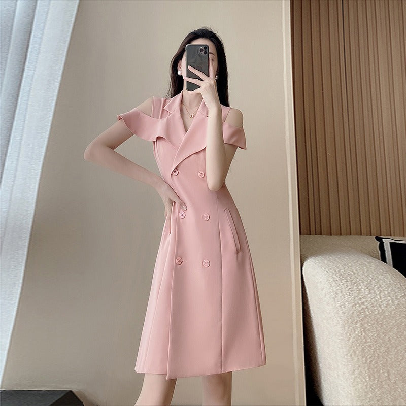 Off shoulder hot sale trench dress