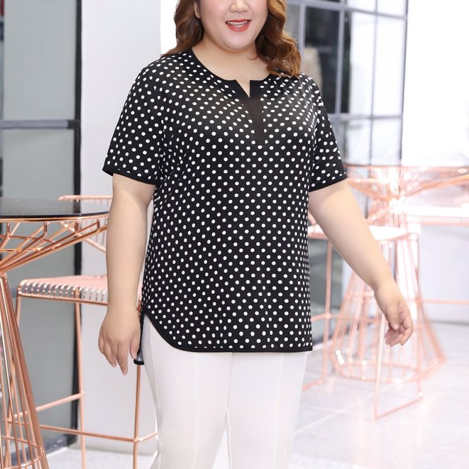 Big polka best sale dot blouse