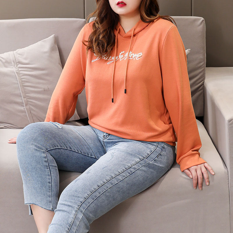 Plus size hotsell orange sweatshirt