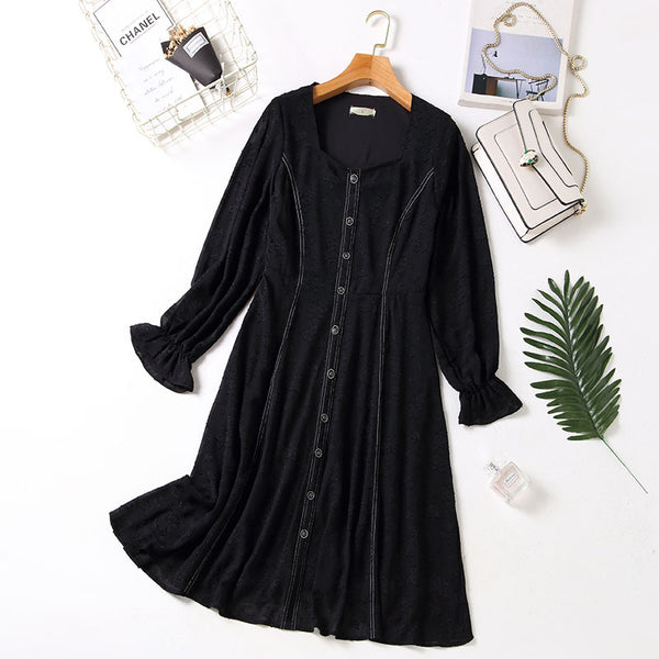 Lauralynn Plus Size Work Long Sleeve Dress