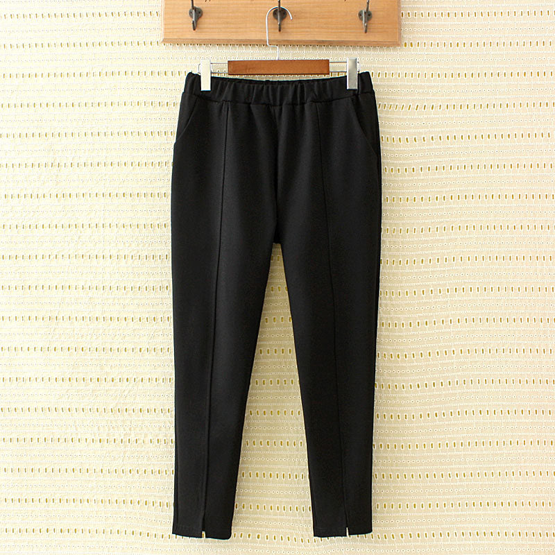 Plus Size Capri Black Pants