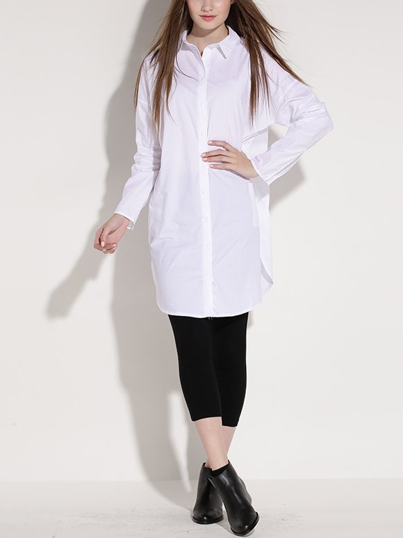 White tunic dress best sale plus size