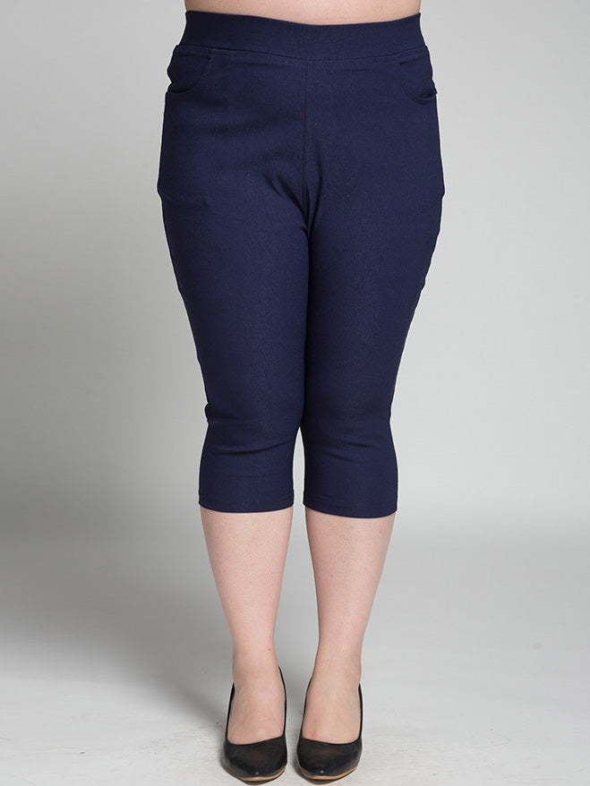 Agnes Orinda Womens Plus Size Capri Pants Zip Off Slant Pocket Elastic  Back Straight Leg Pants  Walmart Canada