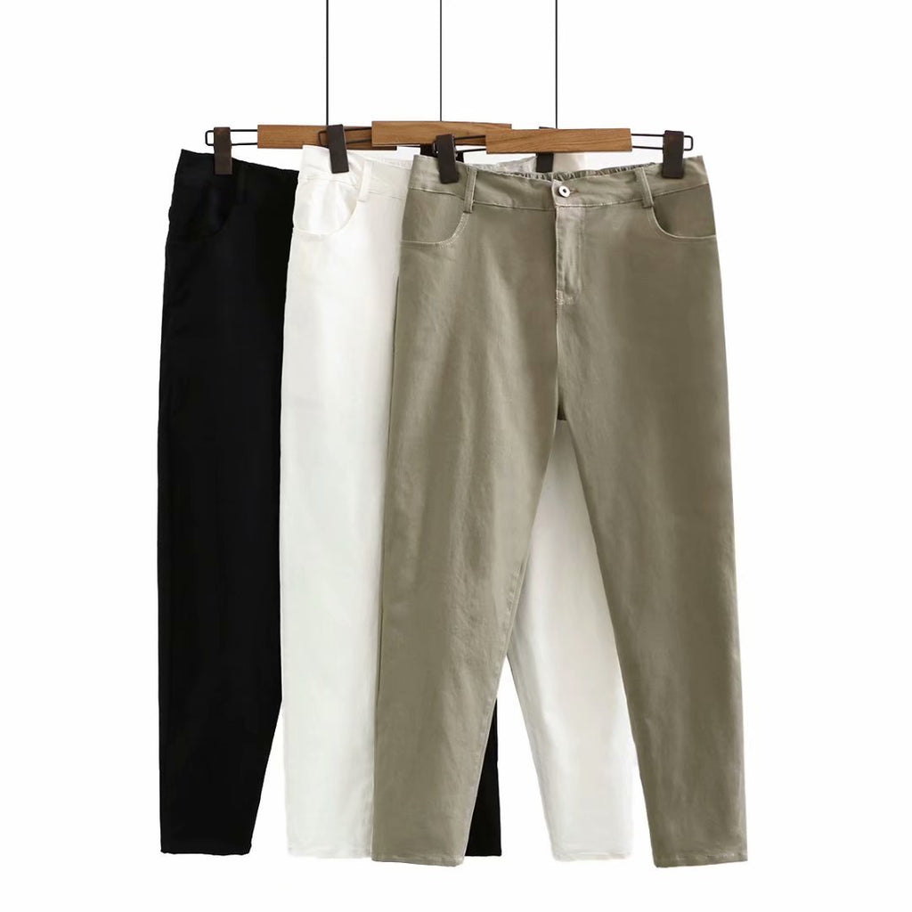 Plus Size Basic Skinny Pants