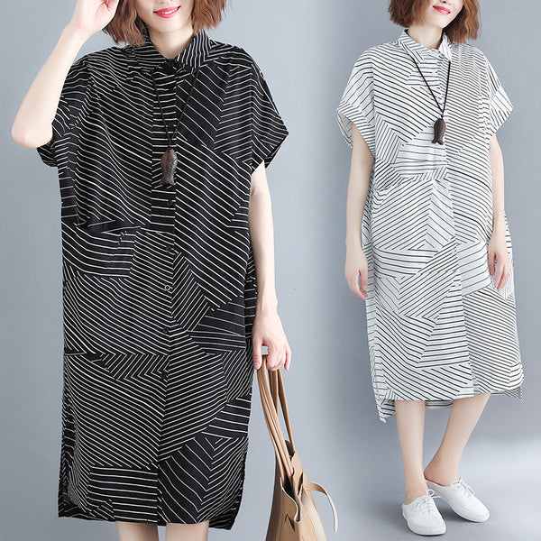 Plus Size Modern Shirt Dress