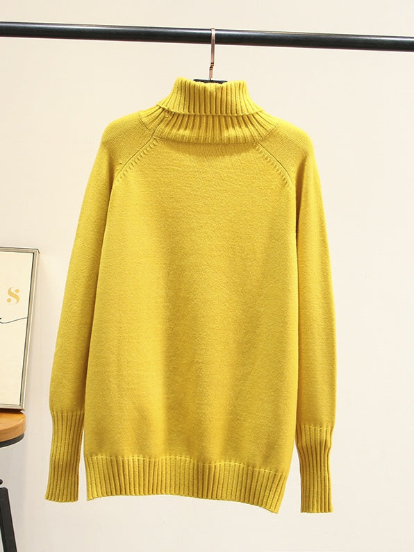 Plus size sale yellow turtleneck