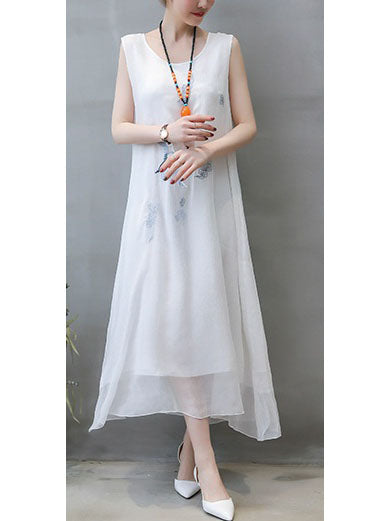 White cotton summer hot sale dresses plus size