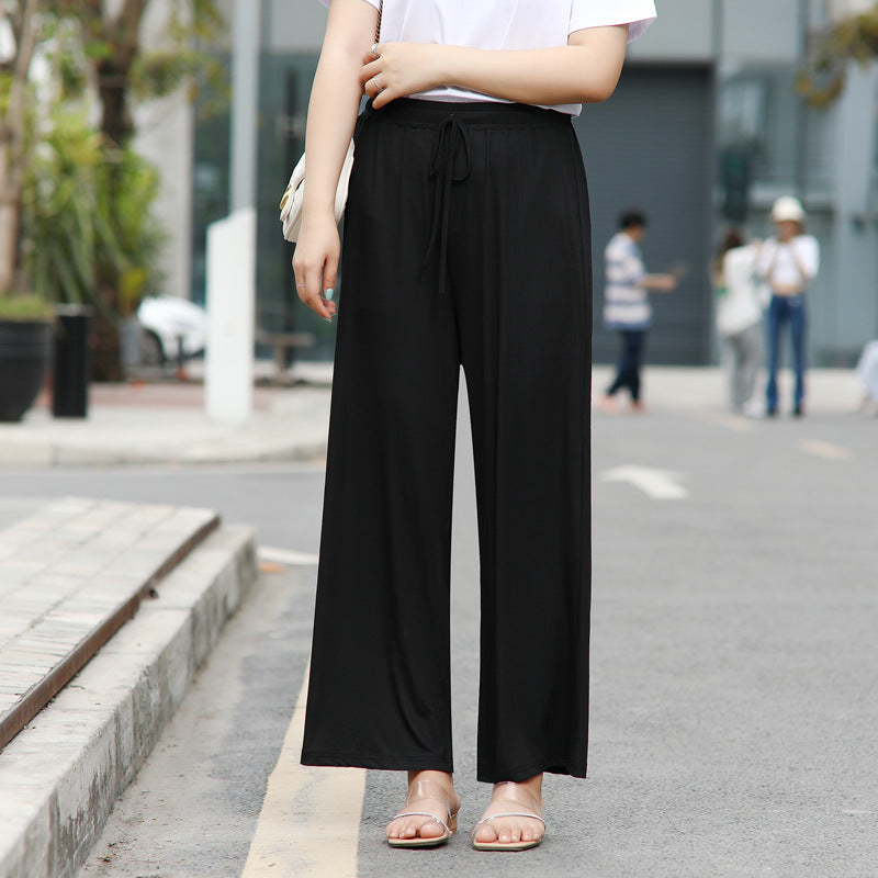 Plus Size Black Wide Leg Pants