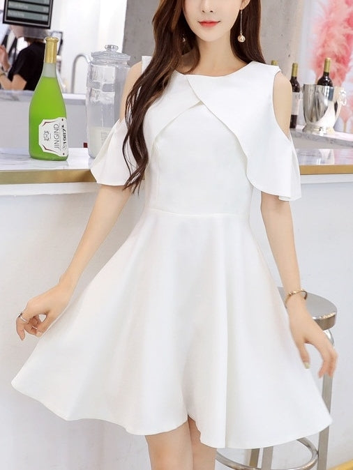 Girls off hot sale white dress