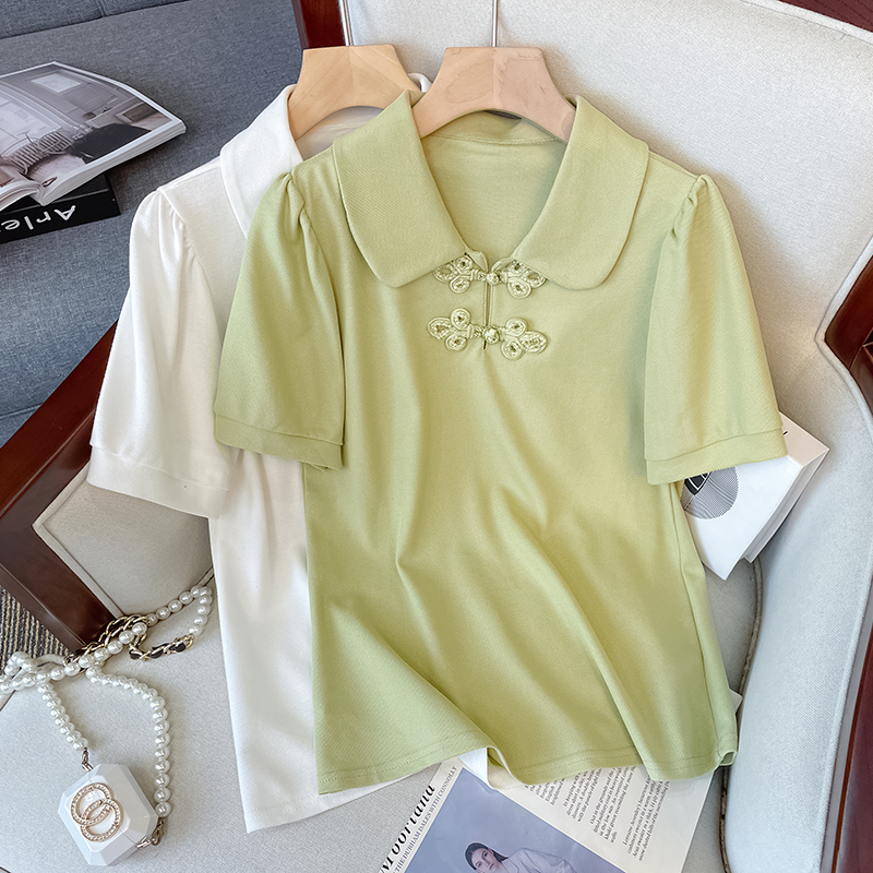 Plus Size Cheongsam Polo Blouse