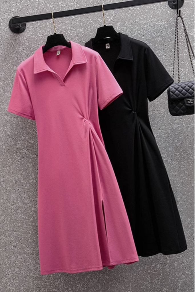 Polo t shirt dress plus size best sale