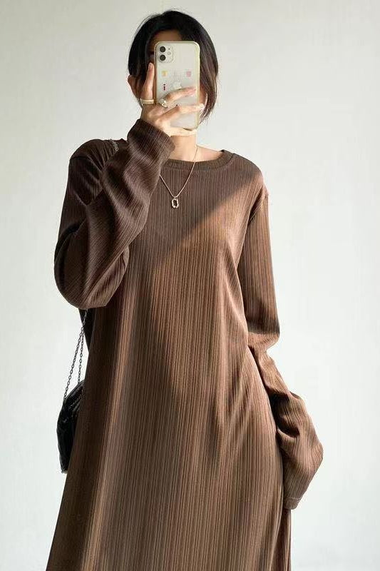 Long sleeve midi t shirt dress hotsell