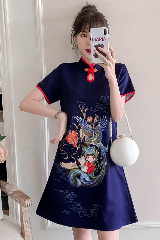 Girl hot sale cheongsam dress