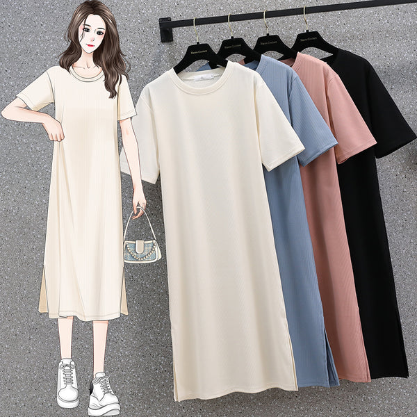 Plus size korean loose knit dress