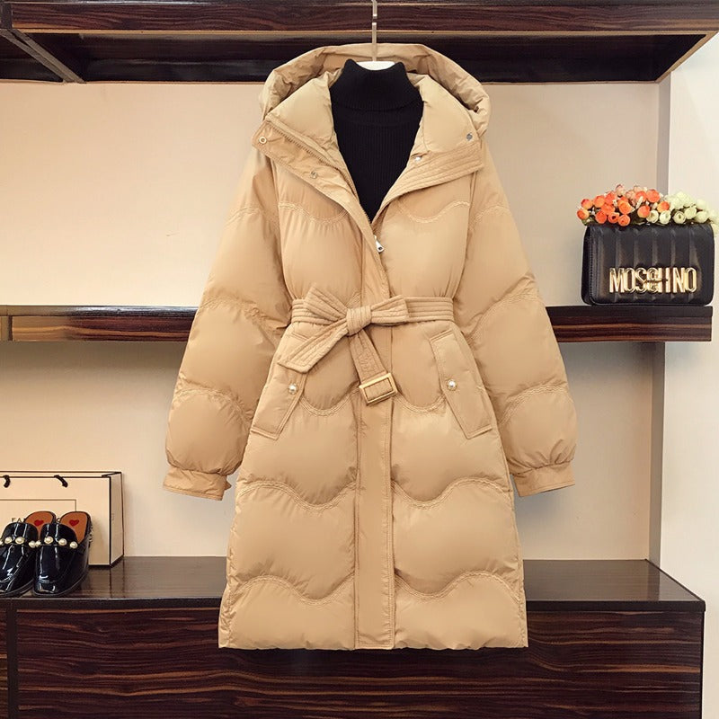 Plus size winter padded long winter jacket – Pluspreorder