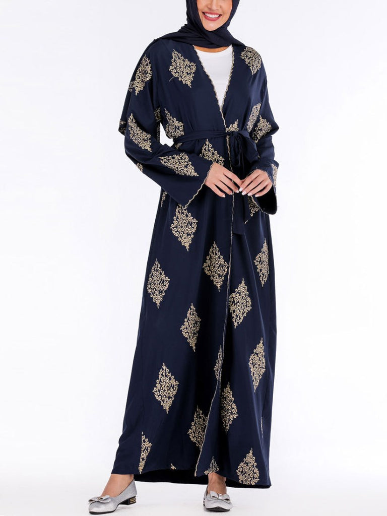 Gold on sale abaya jacket