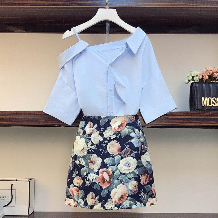 Floral mini shop skirt 5xl