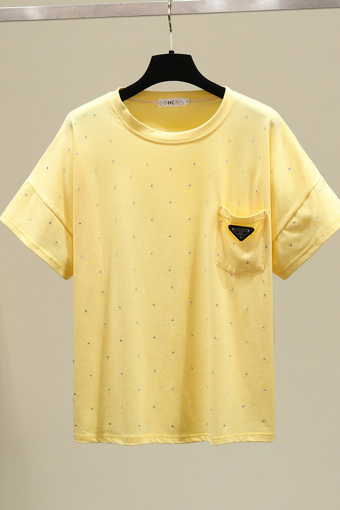 Cute yellow best sale shirts plus size