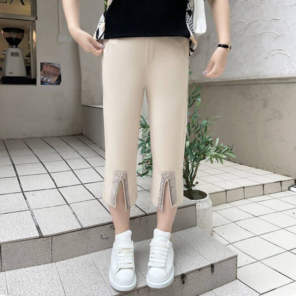 2XL-7XL) Plus Size Shimmer Capri Leggings Pants (EXTRA BIG SIZE) –  Pluspreorder