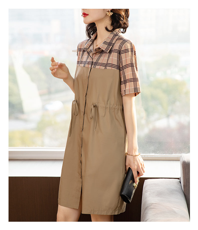 Khaki coloured outlet dress