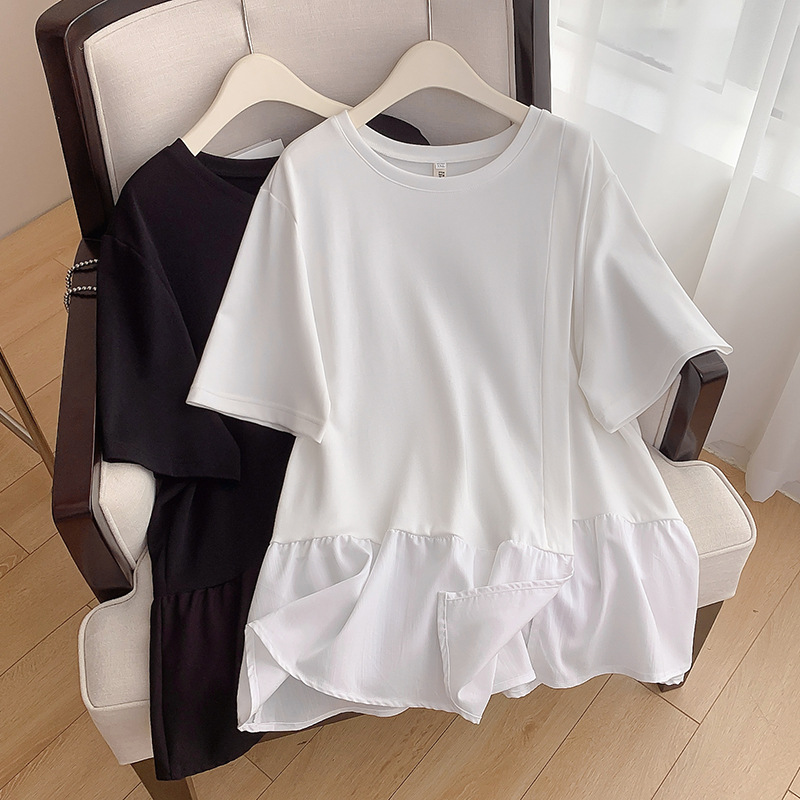 Plus Size Korean Layer Babydoll Loose Blouse (EXTRA BIG SIZE)