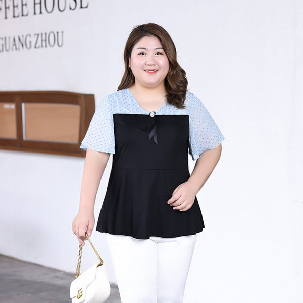 Plus Size Short Sleeve Top