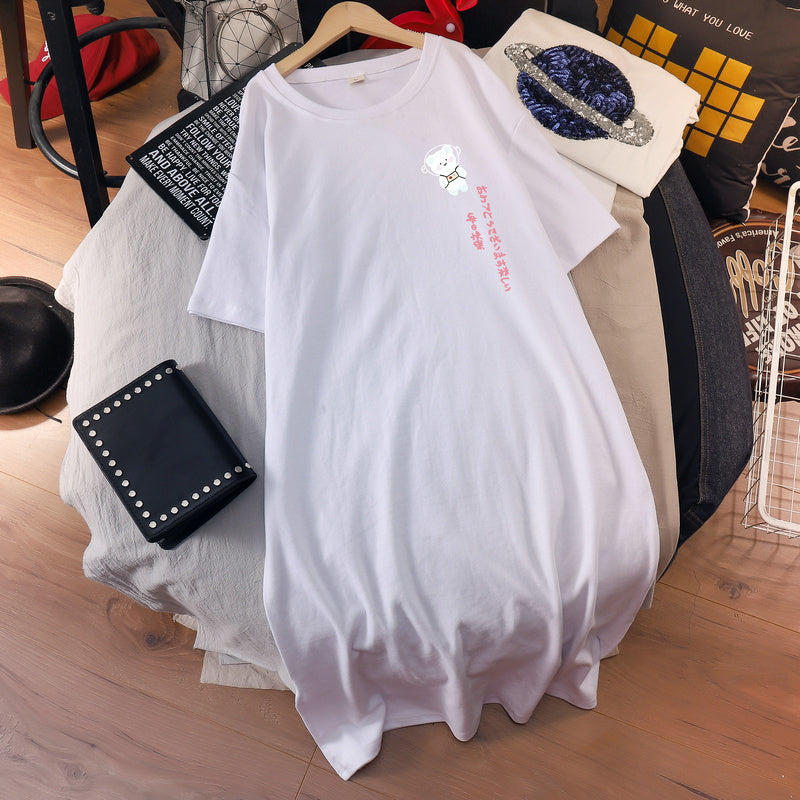 Cotton T-Shirt Midi Dress